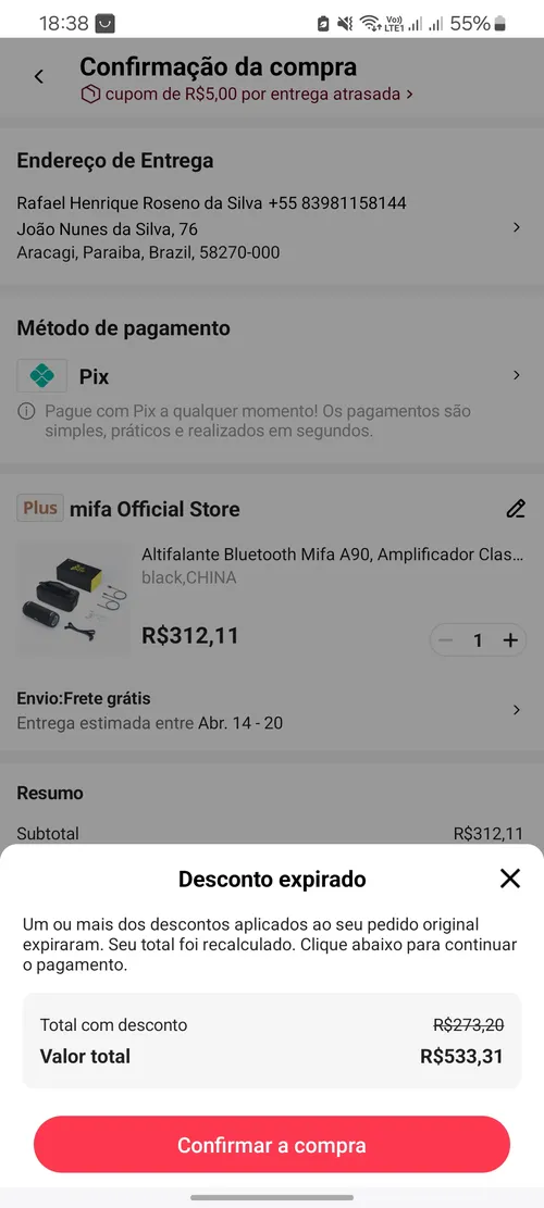 Imagen na descrição da promoção