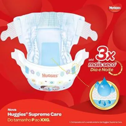 Fralda Huggies Supreme Care Hiper M/G/Xg/XXG a partir de R$ 45