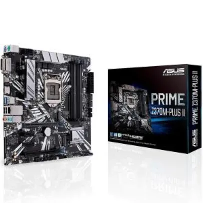 Placa-Mãe Asus Prime Z370M-Plus II, Intel LGA 1151, mATX, DDR4 - R$500