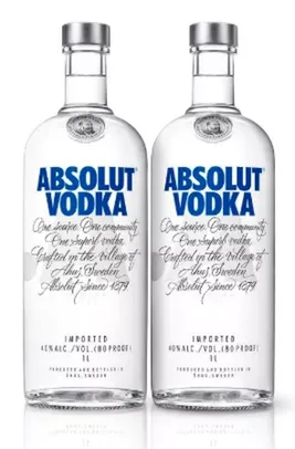 Kit Vodka Absolut 1L - 2 Unidades