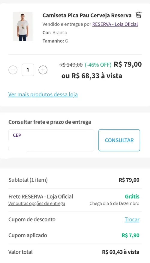 Imagem na descrição da promoção