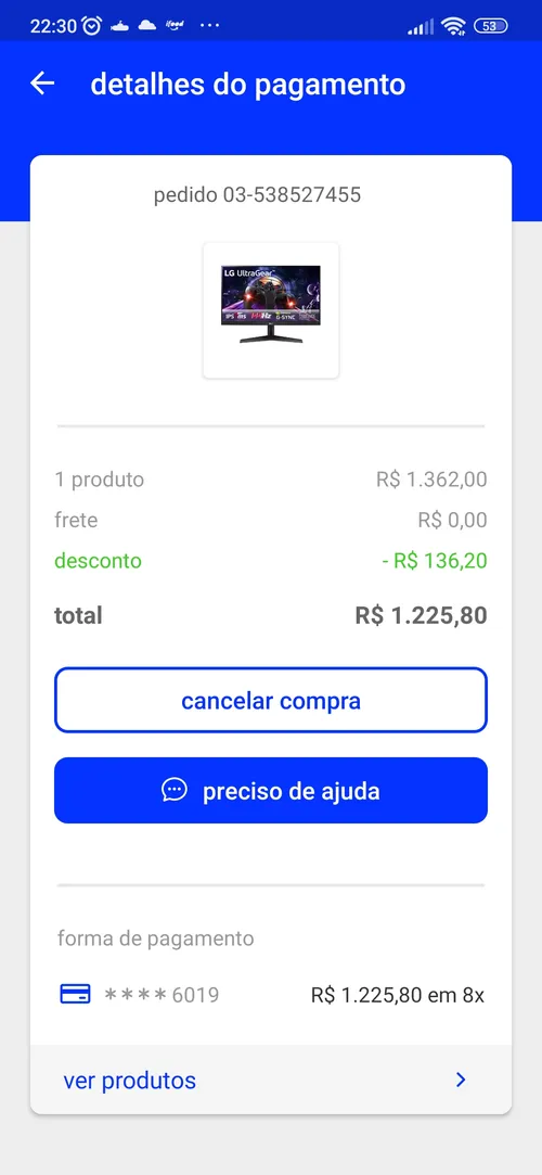 Imagem na descrição da promoção