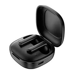 Fone de Ouvido Bluetooth QCY HT05 Melobuds ANC, Fone Cancelamento de Ruído Ativo, 40db ANC Headphone com 6 Microfone, 30 Tempo de Jogo (Preto)