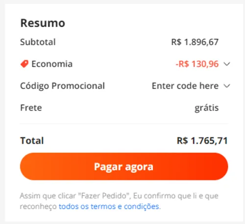 Imagem na descrição da promoção