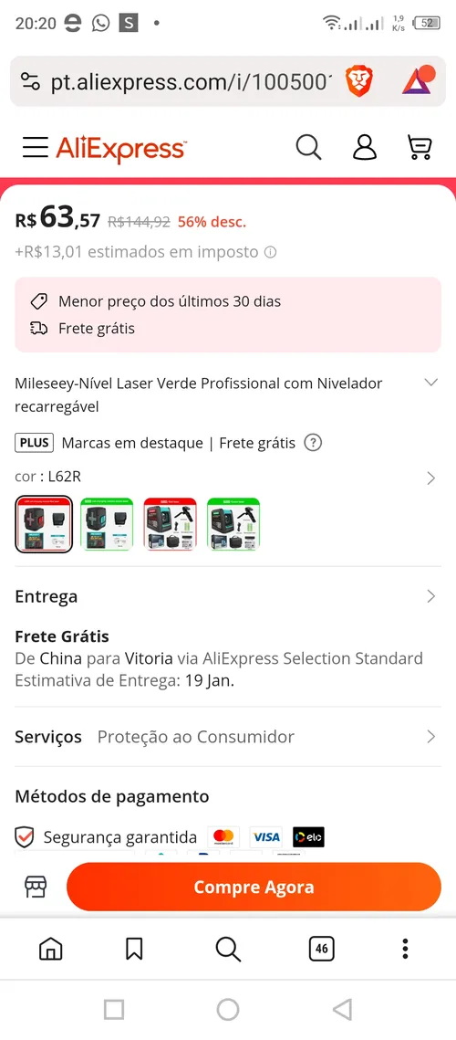 Imagen na descrição da promoção