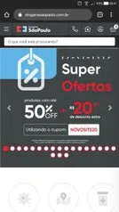 R$ 20 OFF na seleção de itens