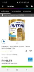 Nutren baunilha 740g | R$ 67