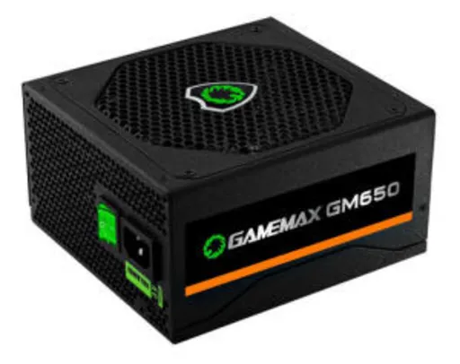 Fonte De Alimentacao Preta 650w Gamemax Gm650 80 Plus Bronze R$ 351