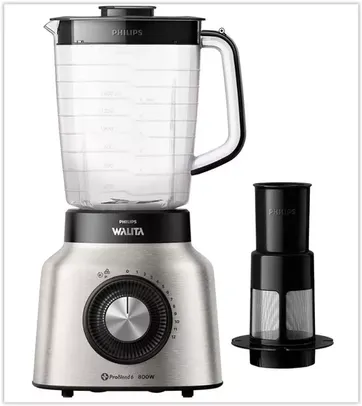 Liquidificador Philips Walita Problend 6 RI2137 Inox 800W com 12 Velocidades - 110V