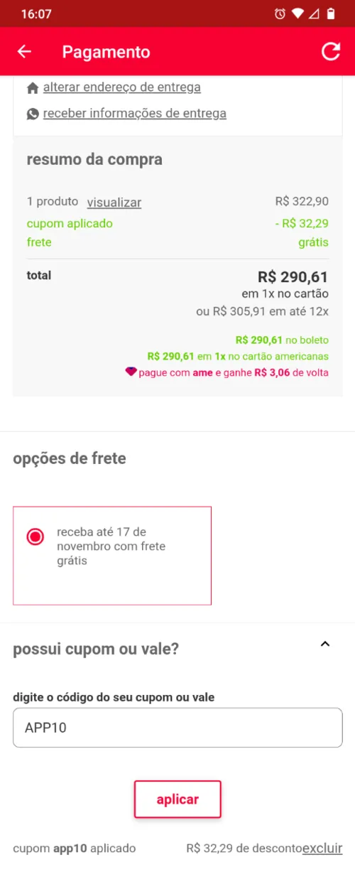 Imagem na descrição da promoção