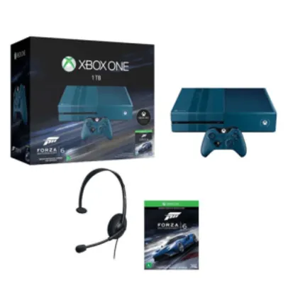 [Ponto Frio/Méliuz] Xbox One 1TB Forza 6 + Headset + Jogo Forza - R$1.500​
