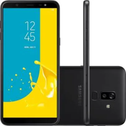 Smartphone Samsung Galaxy J8 64GB Dual Chip Android 8.0 Tela 6" Octa-Core 1.8GHz 4G Câmera 16MP F1.7 + 5MP F1.9 (Dual Cam) - Preto | R$1.124