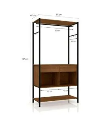 (R$213 com AME) Guarda Roupa Closet Modulado Paris