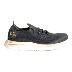 Tênis Coca-Cola Shoes, X-Fly Ibiza, adulto-unissex, Preto/Dourado, 36