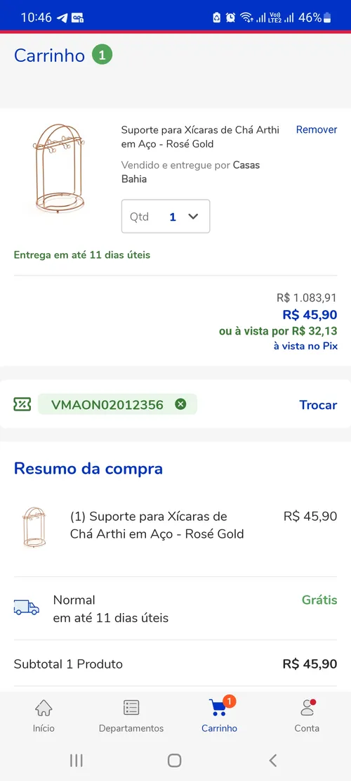 Imagem na descrição da promoção