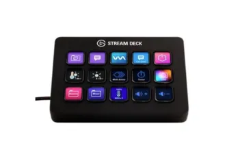 Stream Deck Elgato MK.2, USB-C Removível, 15 teclas LCD, Preto - 10GBA9901