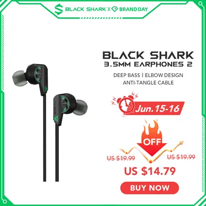 Fone de Ouvido Original Black Shark Earphones 2