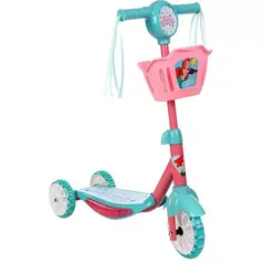 [Ame 71,99][AmeSC 21,59] Patinete Infantil Musical Com Luz de Led e Cestinha Disney Ariel - brink+