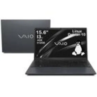 Notebook Vaio FE15 15.6  FHD I3-1215U 4GB 512GB Linux Cinza Escuro