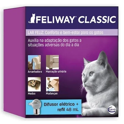 Sistema de Terapia para Gatos Feliway Difusor e Refil