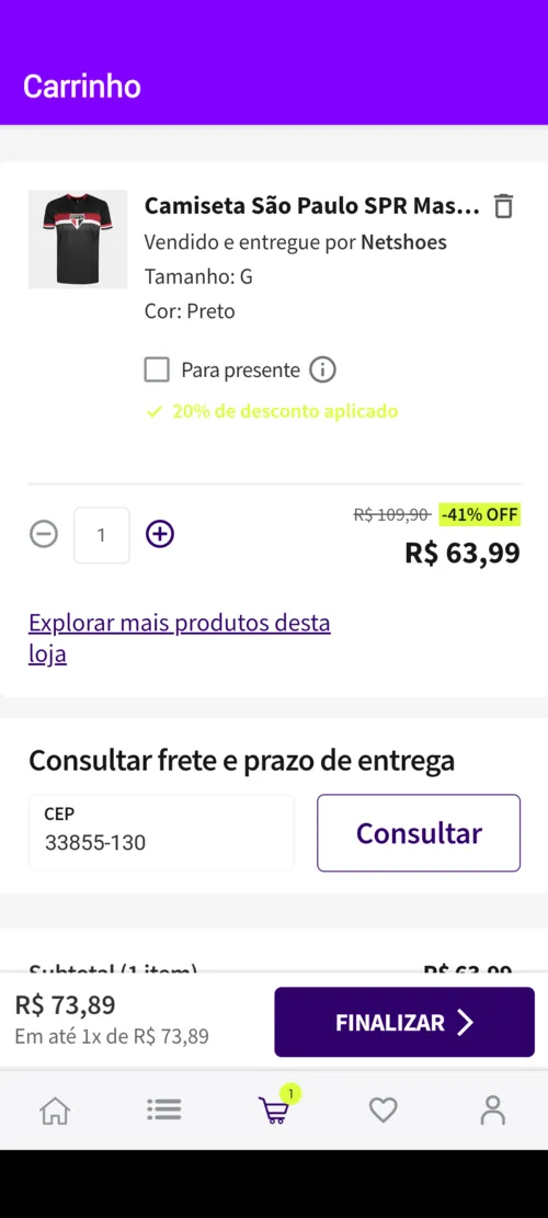 Imagem na descrição da promoção