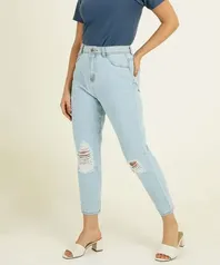 Calça Mom Jeans Destroyed Feminina Marisa