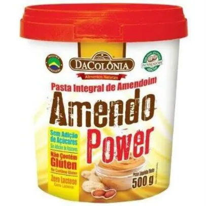 Pasta de Amendoim Amendo Power (500g) DaColônia | R$10