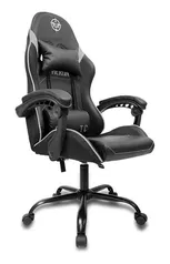 Cadeira de escritório TGT Heron TC TGT-HRTC gamer ergonômica  preto e cinza com estofado de couro sintético