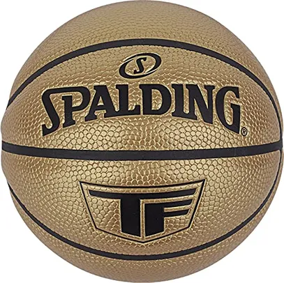 Mini bola Spalding TF colecionável, microfibra, dourada, tamanho 1 - exclusivo Amazon