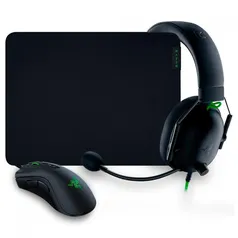 Combo Gamer Razer Battle Bundle Mouse Gamer DeathAdder V2 + Headset Gamer BlackShark V2 X + Mousepad