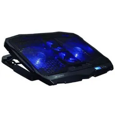 Base para Notebook c/ Regulagem de Altura C3TECH 17,3P Gamer NBC-100BK - Preto | R$94