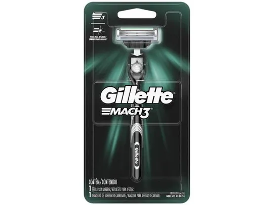 [2 unidades] Aparelho de Barbear - Gillette Mach3 | R$14