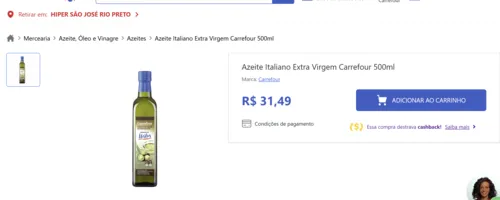 Imagem na descrição da promoção