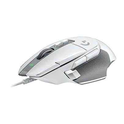 Mouse Gamer Logitech G502 X com Switch LIGHTFORCE, 13 Botões Programáveis, Sensor HERO 25K - Branco