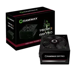 Fonte Gamemax GP750, 750W, 80 Plus Bronze, PFC Ativo, Bivolt, com Cabo, Preto - GP750