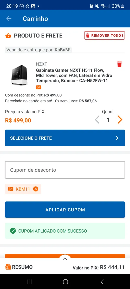 Imagem na descrição da promoção