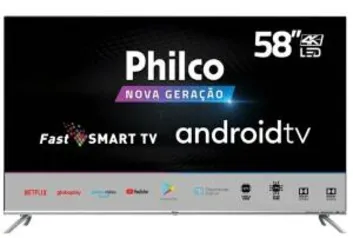 Smart TV LED 58" Philco PTV58G71AGBLS UHD 4K | R$2.199