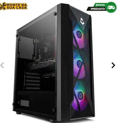  Computador Pichau Gamer, AMD Ryzen 5 4650G, Radeon RX 6600 8GB, 8GB DDR4, SSD 240GB