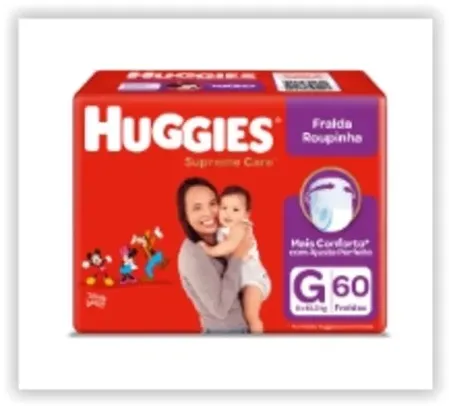 [Leve 3] Fralda-Calça Huggies Supreme Care Roupinha  Pacote Hiper