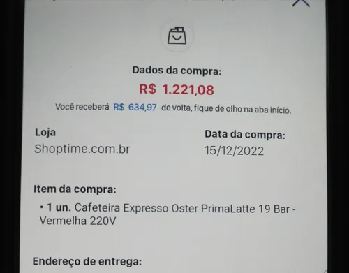 Imagem na descrição da promoção