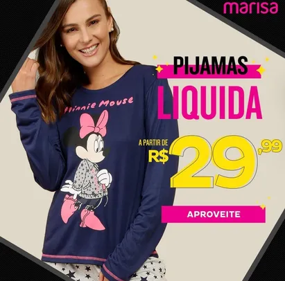 Pijamas a partir de R$29,99