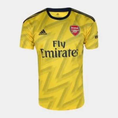 Camisa Arsenal Away 19/20 Torcedor s/nº Adidas Masculina - Amarelo