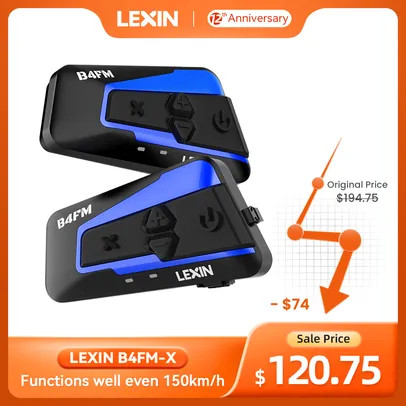 Comunicador Bluetooth para Motociclistas Lexin B4FM-X