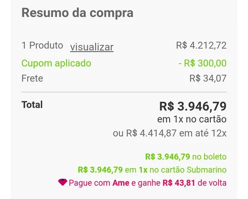 Imagem na descrição da promoção