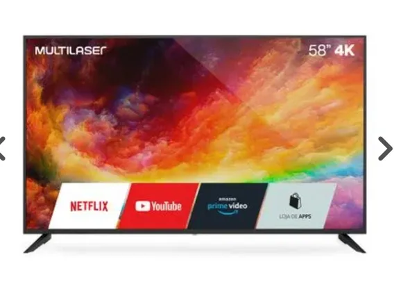 [AME R$ 1727] Smart TV  58 Polegadas 4k Uhd Smart Com Wifi TL039