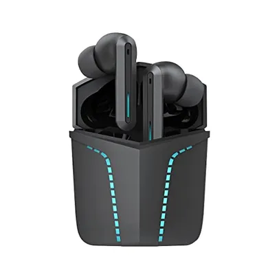 [prime] Fone de ouvido Bluetooth | sem fio Gamer | WB Sentinel TWS | Preto com luzes de LED