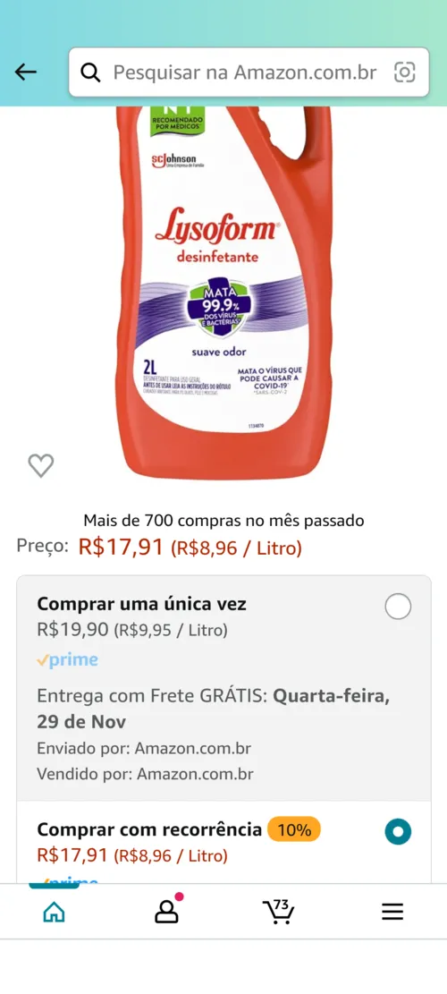 Imagem na descrição da promoção