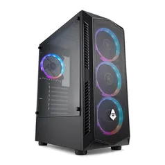 Gabinete Gamer Mancer AeroStorm, RGB, Mid-Tower, Lateral de Vidro, Preto, MCR-ASM-RGB01