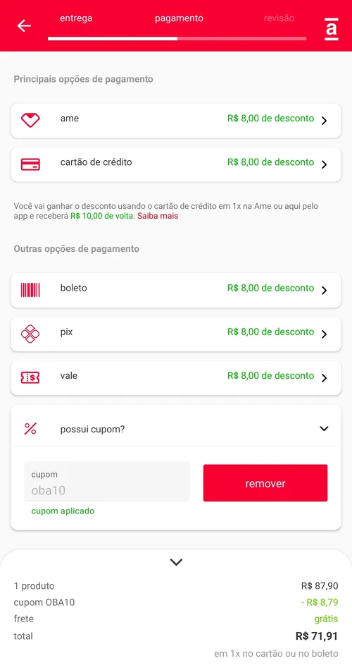 Imagem na descrição da promoção