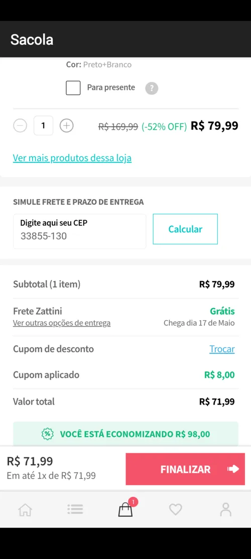 Imagem na descrição da promoção